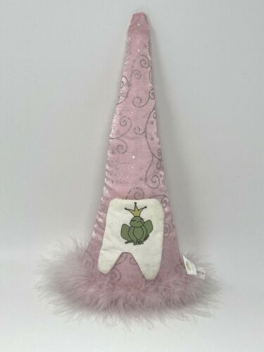 Tender Heart Treasures Princess Tooth Fairy Pillow Pink Silver Frog Prince
