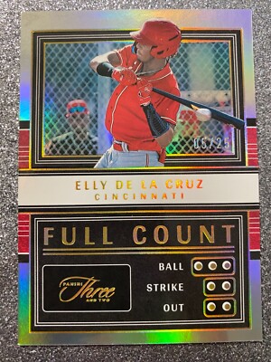 ELLY De La CRUZ ROOKIE Full Count #/25 HOLO Silver SP Cincinnati Reds   