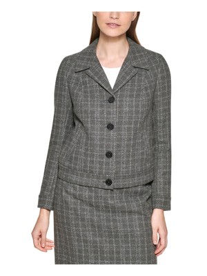 

CALVIN KLEIN Женская куртка с карманами для работы Petites, Серый, T18JR196