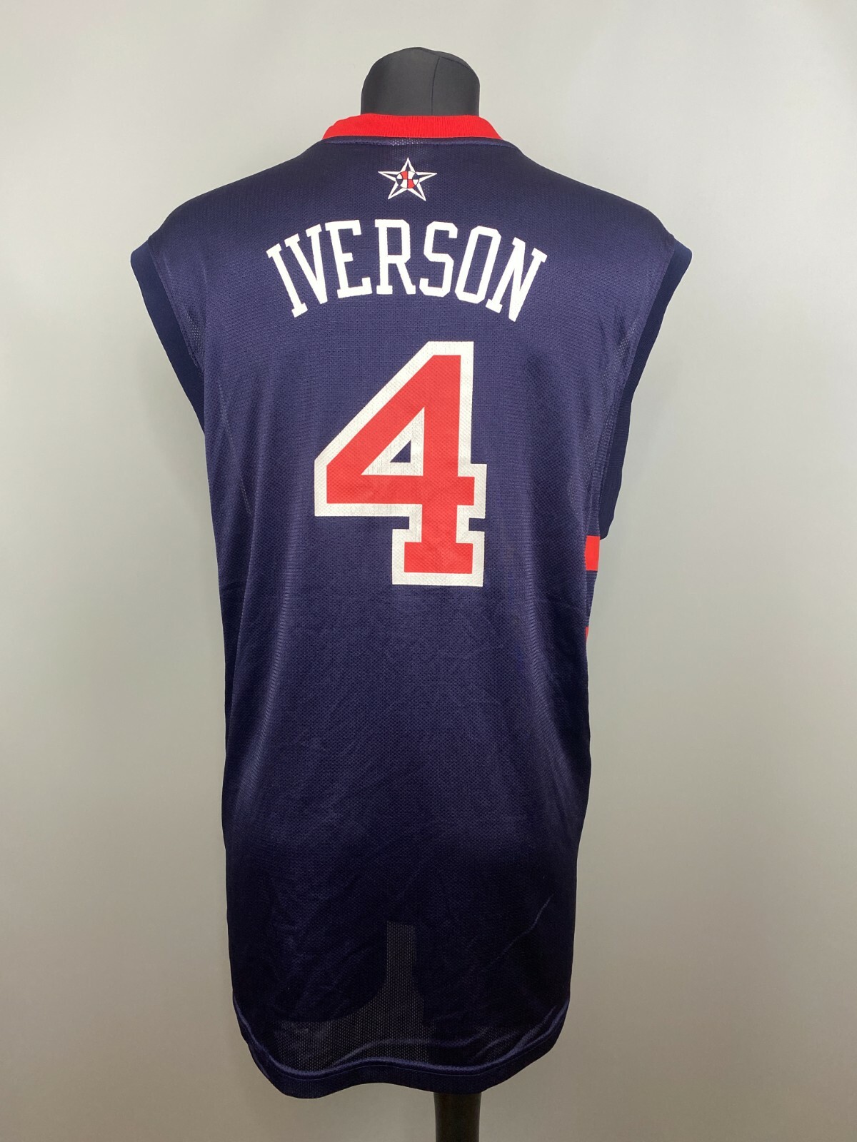 USAバスケユニフォーム #4 IVERSON size L Allen Iverson #4 Team USA Olympics Game Jersey: Unleash Your