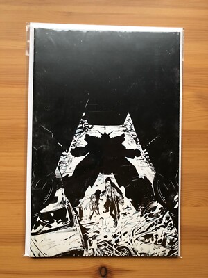 Crossover #3 - Cover E - 1:25 Geoff Shaw Black & White Variant (Image, 2020)