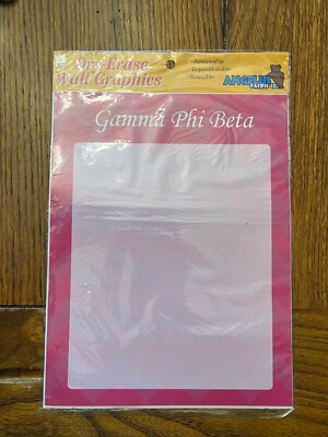 Gamma Phi Beta Dry Erase Wall Graphic Chevron LICENSED, RETRO, RETIRED