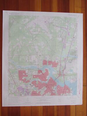 Trout River Florida 1972 Original Vintage USGS Topo Map