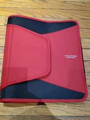 VTG Five Star Trapper Keeper Binder Pink Zip Up Zipper EUC Mead