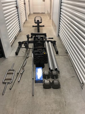 Gold Gym Xrs20 Olympic Bench Press Weight Lifting Fid With Rack