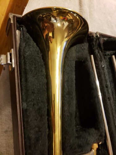 YAMAHA YSL-354 Trombone # 059315A with Case and bach 6 1/2 AL Mouthpiece