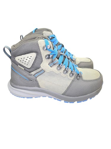 KEEN Men Work Boot Mid 1024577EE Red Hook Waterproof Steel Gray Cobalt Size 7 EE