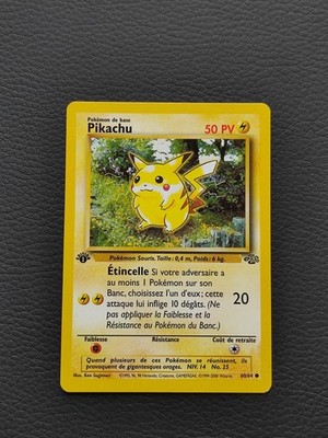 Carte Pokémon Pikachu 60/64 (EX/NearMint), Jungle Wizards Edition 1 #N061
