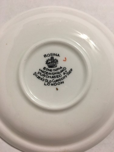Rosina Bone China Dickens The Old Curiosity Shop Mini Plate Saucer Souvenir