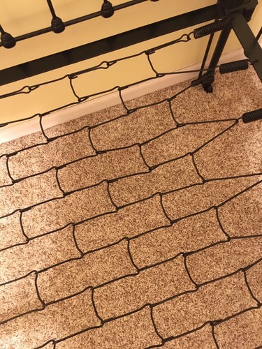 Antique Iron Baby Bed/ Crib - Black Powder Coated