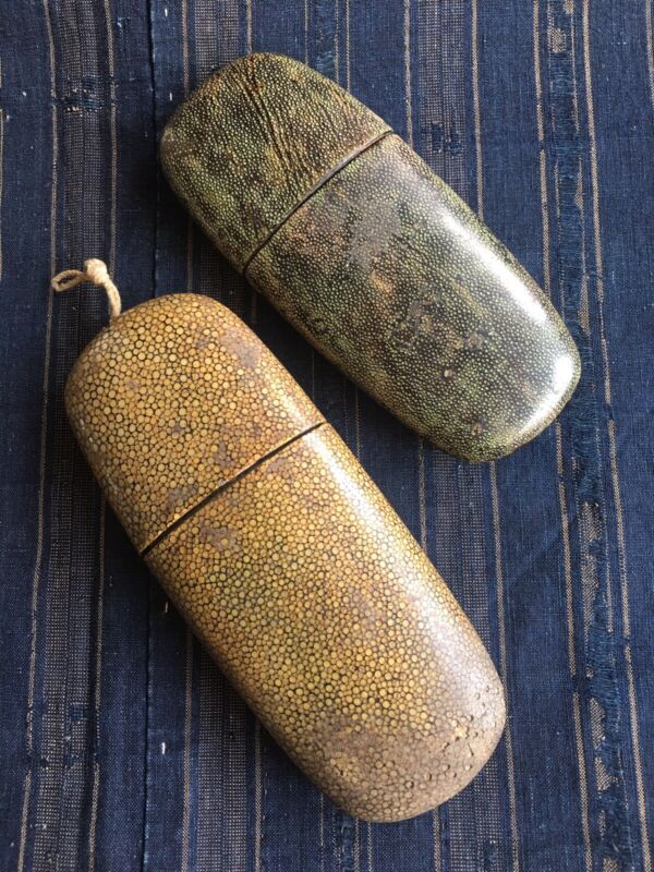 1920’s Chinese Vintage Eye Glasses And Shagreen Glasses Case.