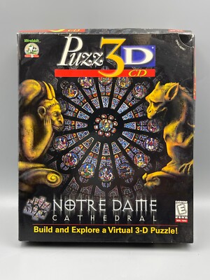 Puzz-3D Notre Dame Cathedral CD-ROM Game (Windows/Mac, 1999)