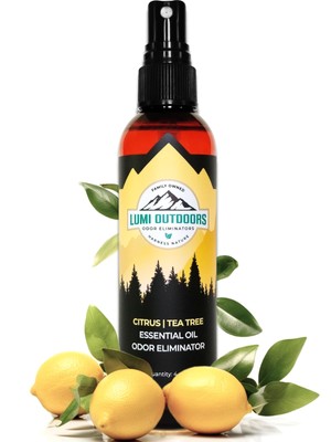 Natural Shoe Deodorizer Spray & Odor Eliminator - Fresh Citrus Tea Tree Essen...