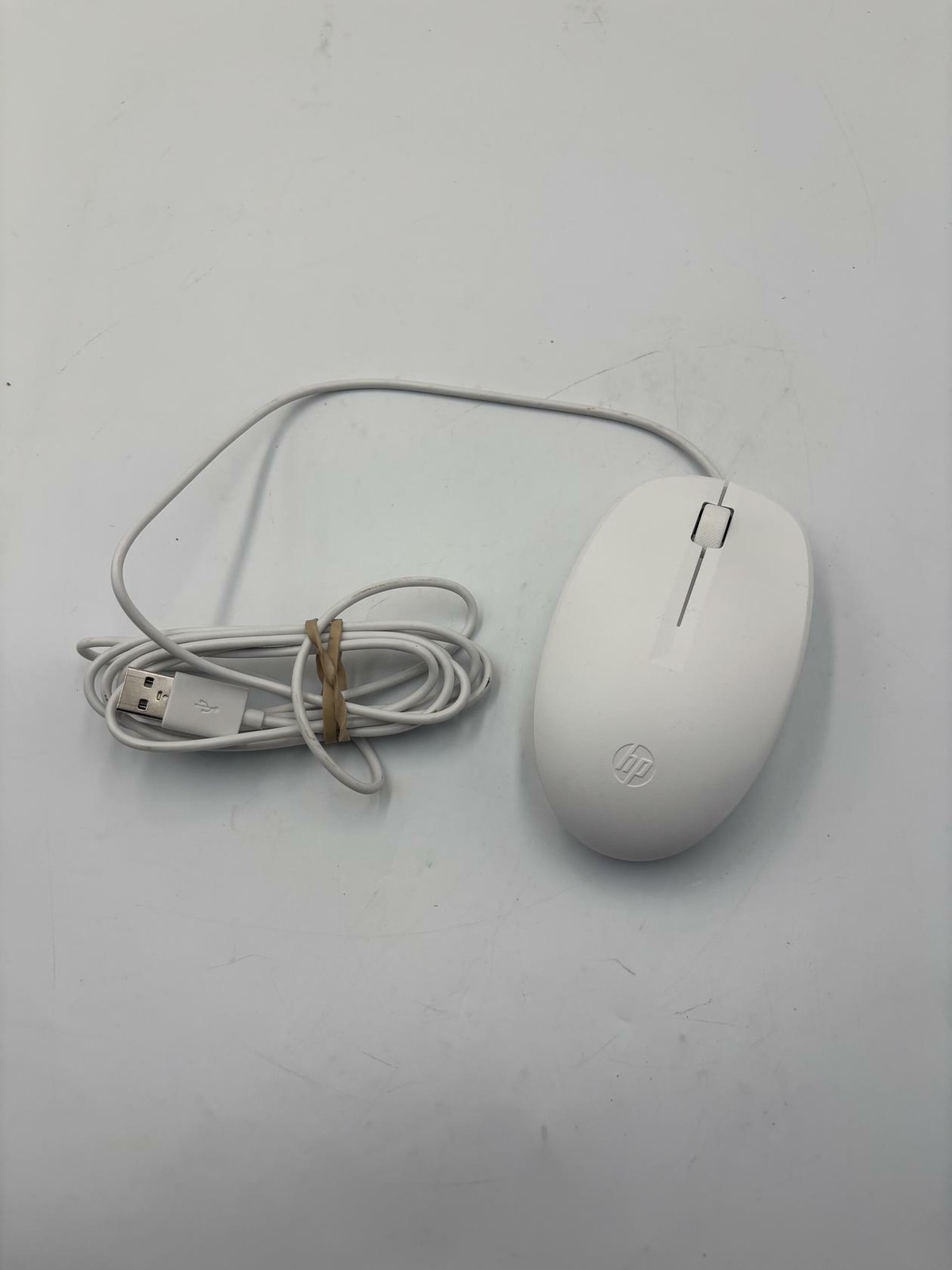HP Optical Wired USB Mouse white