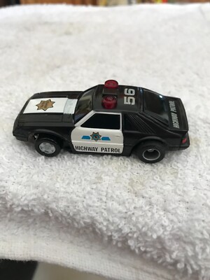Tyco Slot Car FORD MUSTANG Working Lights And Siren U-TURN CAR BRAND NEW !!