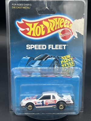 1986 Hot Wheels Black Walls No. 5139 WHITE SPEED FLEET 31 THUNDERBURNER