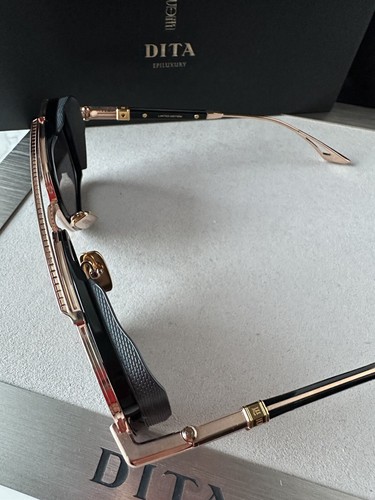 Pre-owned Dita Epiluxury Limited Edition Eplx.8 Des008-a-03 Rose Gold Black Iron Polarized In Gray