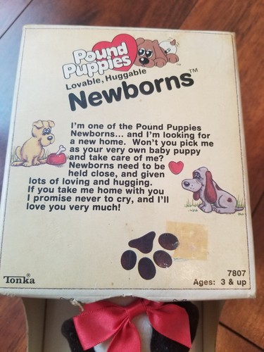 BRAND NEW VTG 1985 TONKA POUND PUPPY NEWBORN LIGHT/DARK BROWN 7807 TONKA 834317
