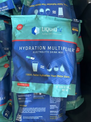 Liquid I.V. Hydration Multiplier - Strawberry - Hydration Powder - 16 Packets