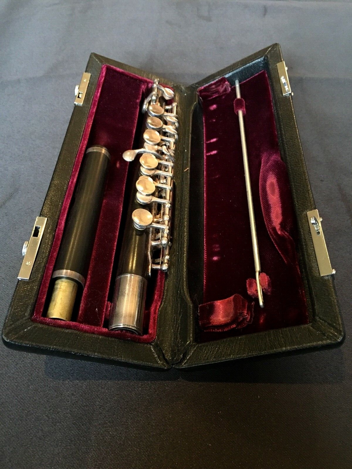 Beautiful GEMEINHARDT 4W Professional Grenadilla Wood Piccolo EX condition #4750