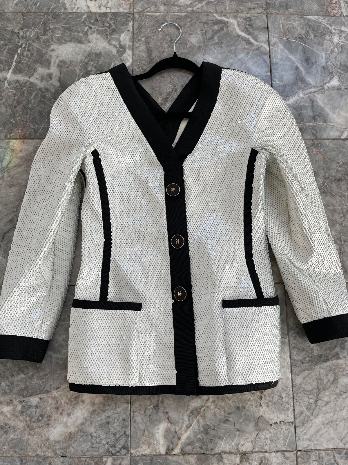 CHANEL ヴィンテージジャケット Chanel Vintage 97C 1997 Cruise Yellow Jacket FR 44 US 6/8