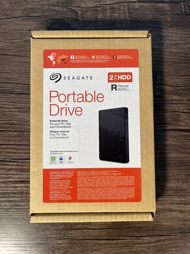 Seagate STGX2000400 2TB USB 3.0 External Portable Hard Drive - Black NEW