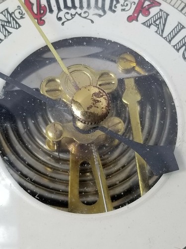 Vintage Barometer, Horn Shaped, Brass, Made In Germany