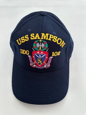 New The Corps USS Sampson DDG 102 Blue Baseball Cap Hat One Size