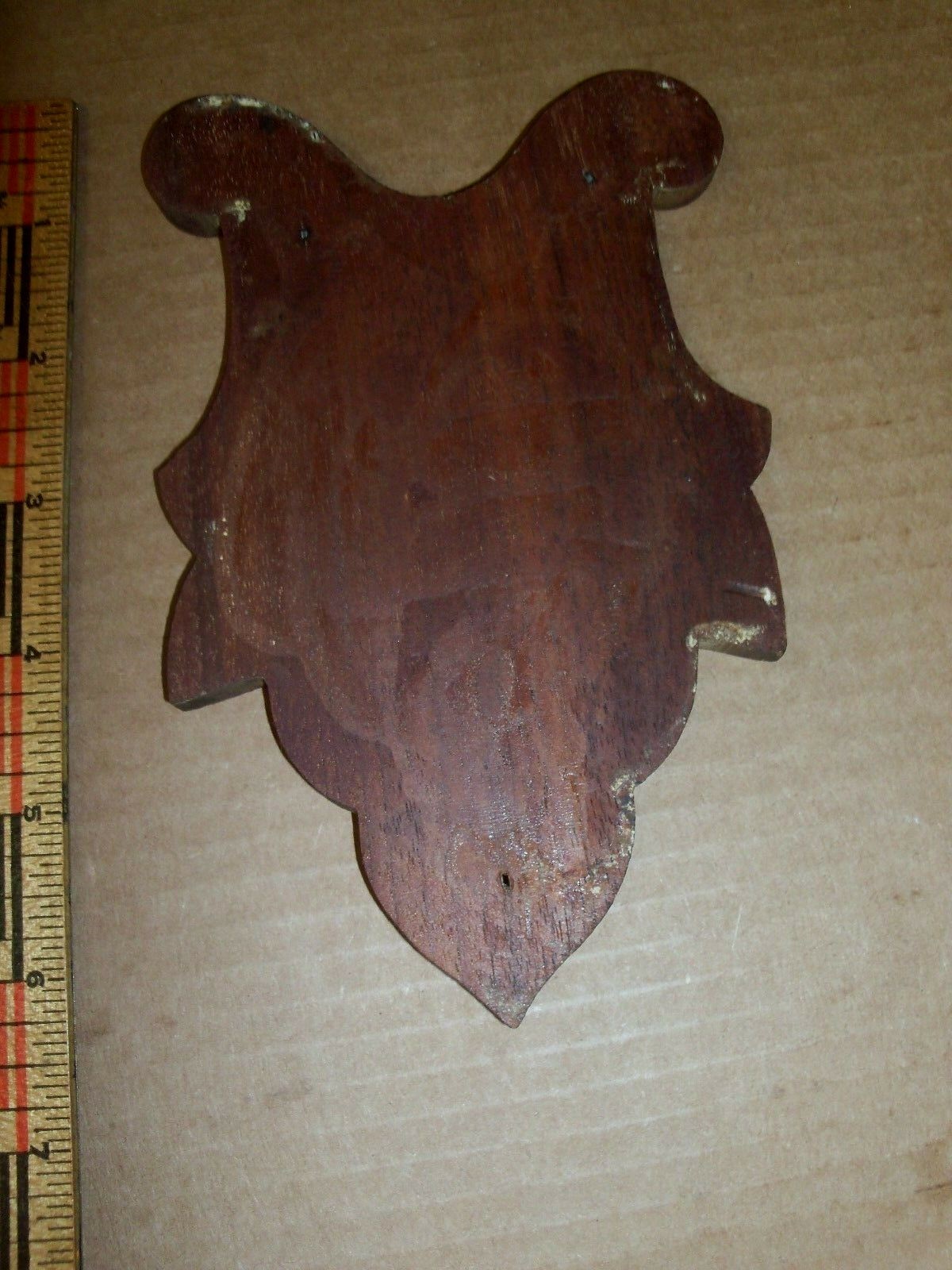 ANTIQUE VICTORIAN CARVED WOOD OAK APPLIQUE FURNITURE PEDIMENT DRESSER SALVAGE