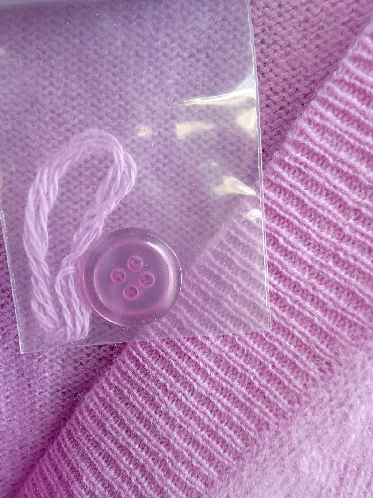 C by Bloomingdale's Cashmere Long Sleeve V-Neck Cardigan Women's S Rose Quartz - Picture 11 of 16