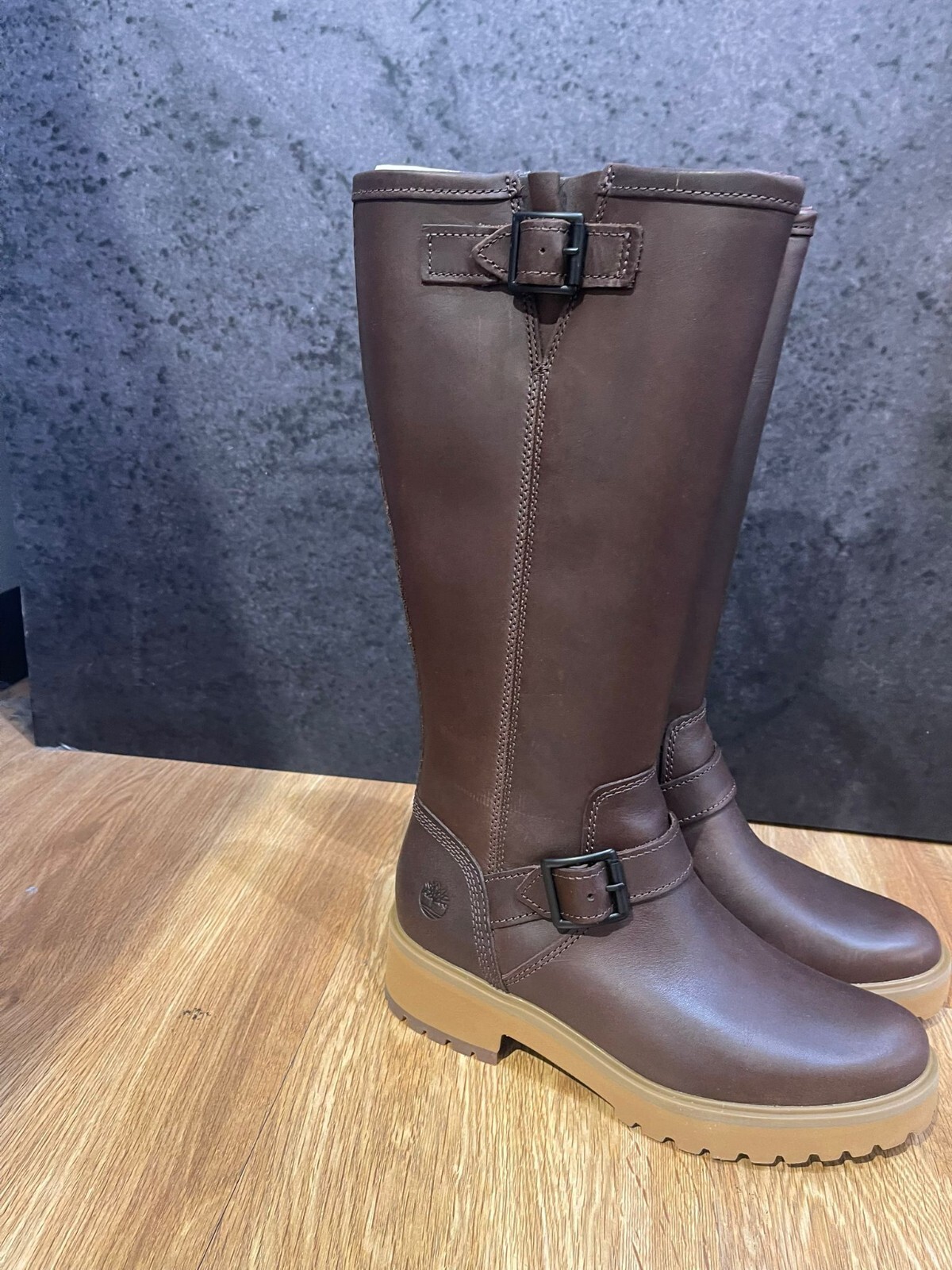 TIMBERLAND WOMEN'S CARNABY COOL TALL ZIP VP BOOT DARK BROWN TIMBERLAND WOMEN'S CARNABY COOL TALL ZIP VP BOOT DARK BROWN