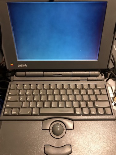 Macintosh PowerBook 140 Laptop Apple Mac Turns on Parts Only