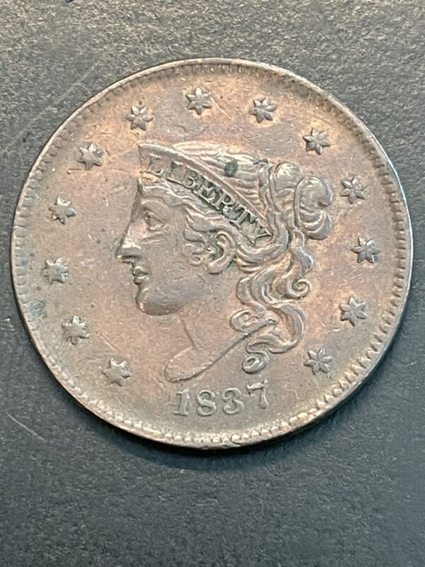 1837 Large Cent Head of 1838