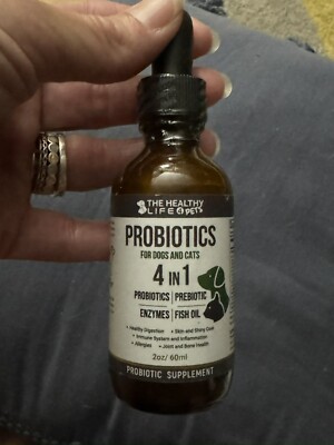 The healthy Life 4 Pets Pre & Probiotic Enzymes, Dog/Cat, 60 Servings, 1ml 10/25