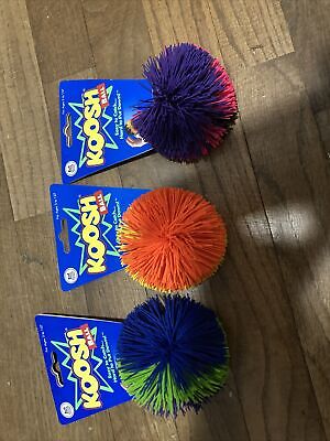 Vintage Koosh Style Ball Lot Of  3 New With Tags Multicolored Read About Colors