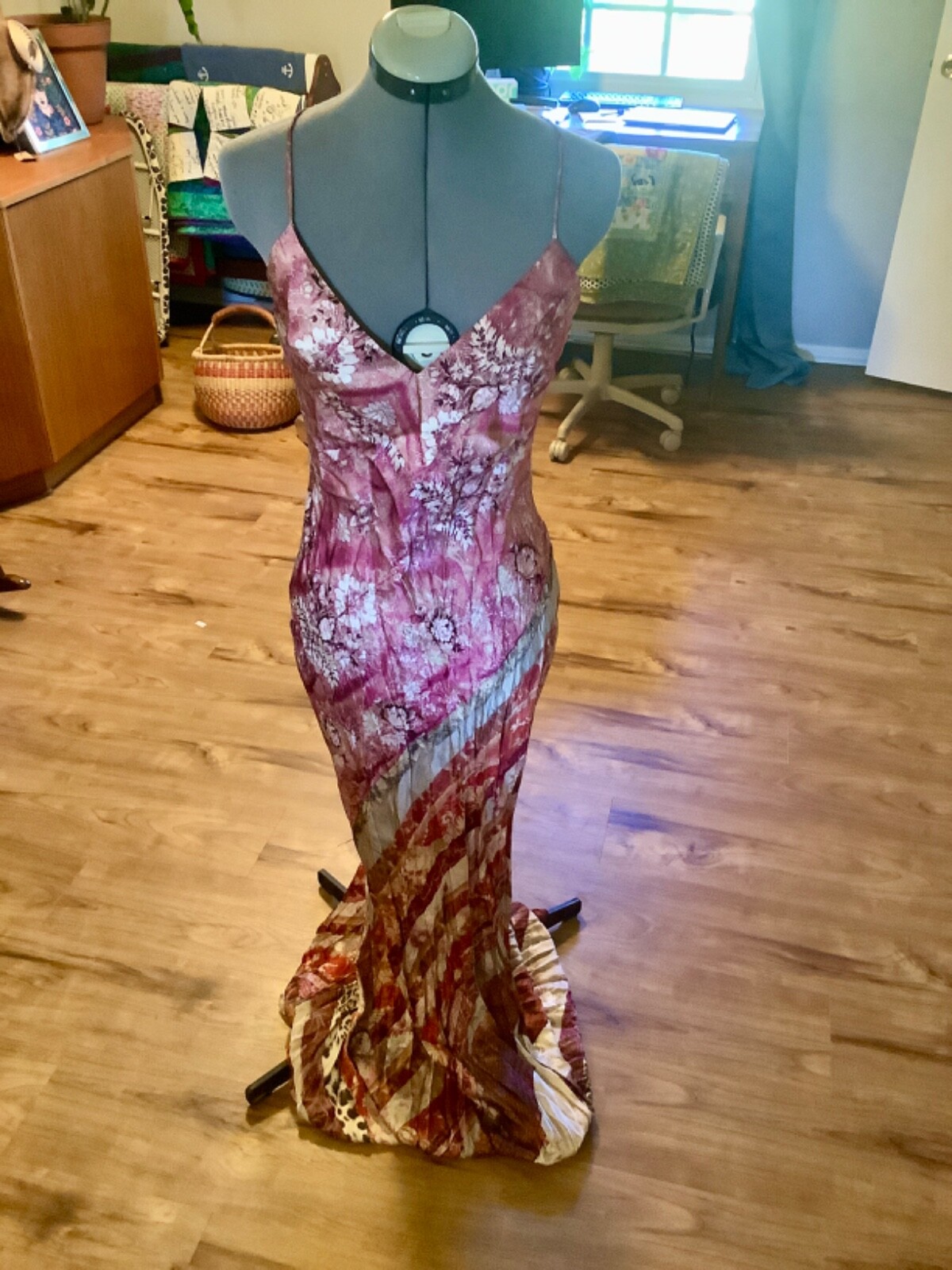 Roberto Cavalli ドレス サイズ42 SALE! VINTAGE! ROBERTO CAVALLI ITALY silk dress IT size S 40