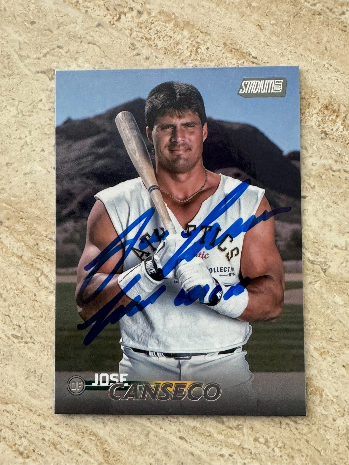 Rare Jose Canseco Oakland A’s 2023 TOPPS STADIUM CLUB SIGNED AUTO 