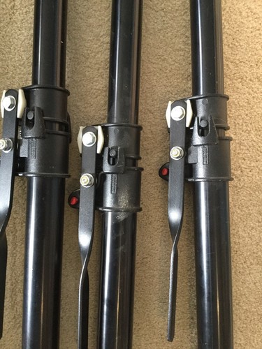 MANFROTTO AUTO POLE * LOT OF FOUR * Black 6’7” To12’2” Very Nice Used Condition