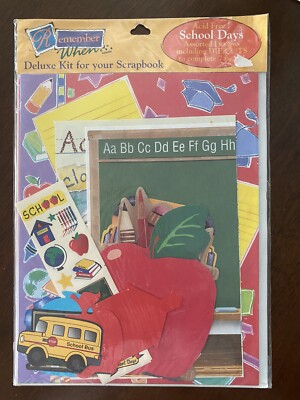 REMEMBER WHEN by Colorbok SCHOOL DAYS SCRAPBOOKING  KIT NEW IN PACKAGE ACID FREE