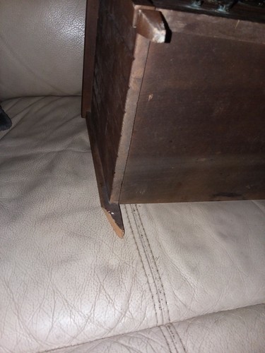 1890s 7 DRAWER JEWELRY CHEST LOOKS AMAZING HAS A DAMAGED FOOT