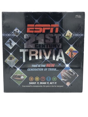 NEW Old Stock ESPN 21st Century Sports Trivia Board Game Ships From California