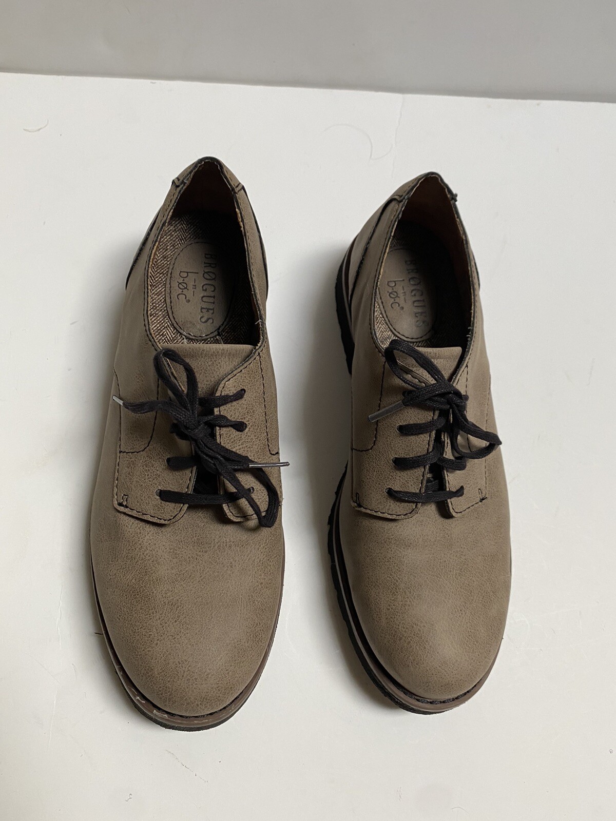 Brogues by BOC Oxford Lace Up Gray 