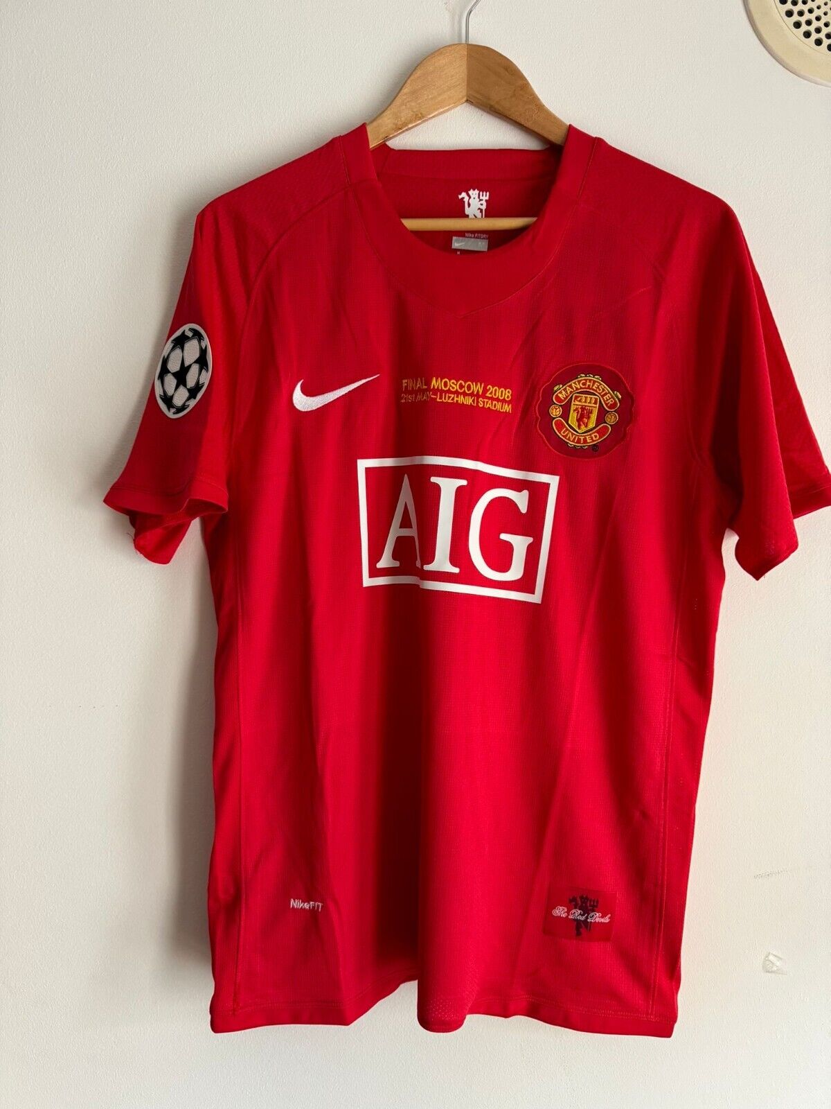 MANCHESTER UNITED 2008-2009 HOME SHIRT Chmapions Final MANCHESTER UNITED 2008-2009 HOME SHIRT Chmapions Final
