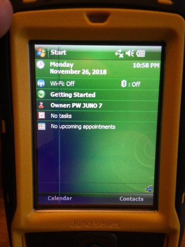Trimble Juno SB with Otter Box and ArcPad 10 and sd card