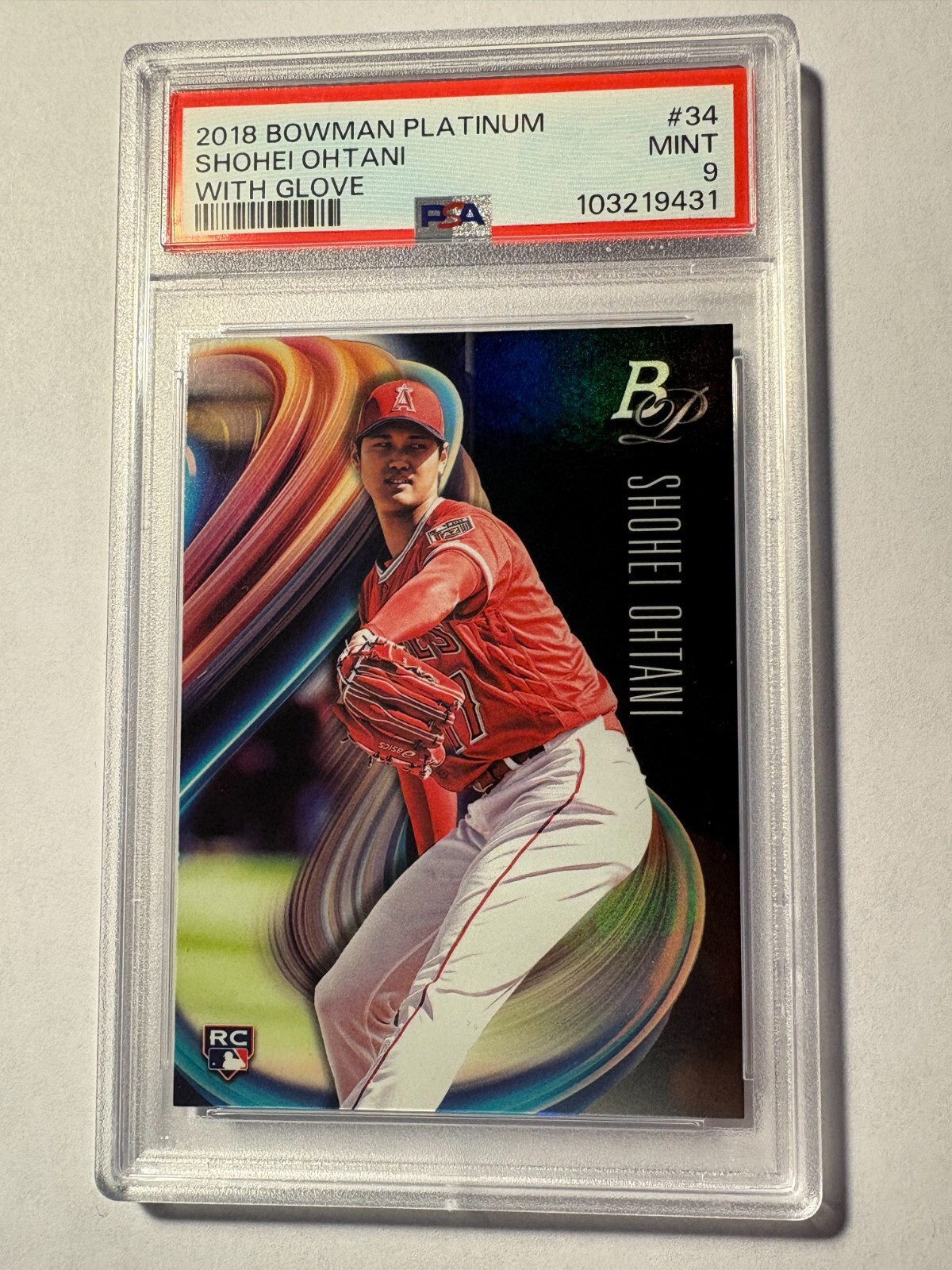 その他 2018 Bowman Platinum SHOHEI OHTANI 2018 Bowman Platinum Shohei Ohtani with Glove PSA 9 | eBay