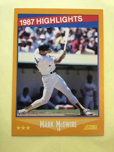 1988 Score #659 MARK McGWIRE 1987 Highlights NM-MINT 548 | eBay
