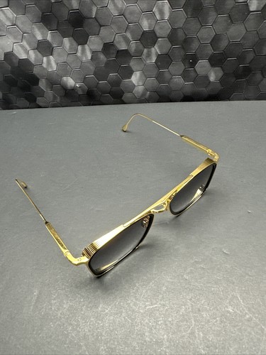 Pre-owned John Dalia Brad C100 55-18-145 Sunglasses In Gold And Black