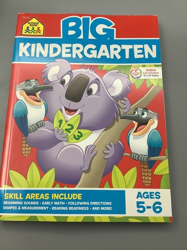 School Zone Big Kindergarten Workbook Ages 5-6 Early Reading