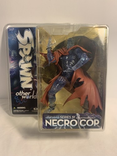 MCFARLANE TOYS SPAWN OTHER WORLDS SERIES 31 NECRO COP CLEAR