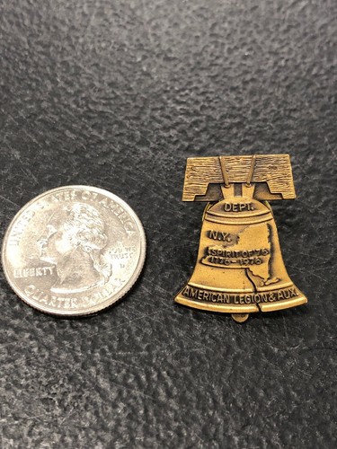 Vintage American Legion & Aux NY Spirit Of 76 1776-1976 Liberty Bell Lapel Pin